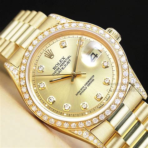 gold men's rolex watch|rolex 18k gold watch price.